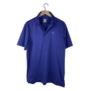 Callaway Opt-Dri Performance Golf Polo Men's Small Blue Stretch Breathable wick